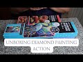 Unboxing action diamond painting