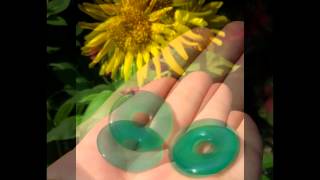 Korean Jade Pi Discs Pendant Lucky Translucent Jade 2 Pieces Real Korean Jade Slide Show