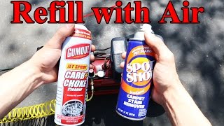 How to Refill an Aerosol Spray Can (Like Carb Cleaner, WD40, etc)