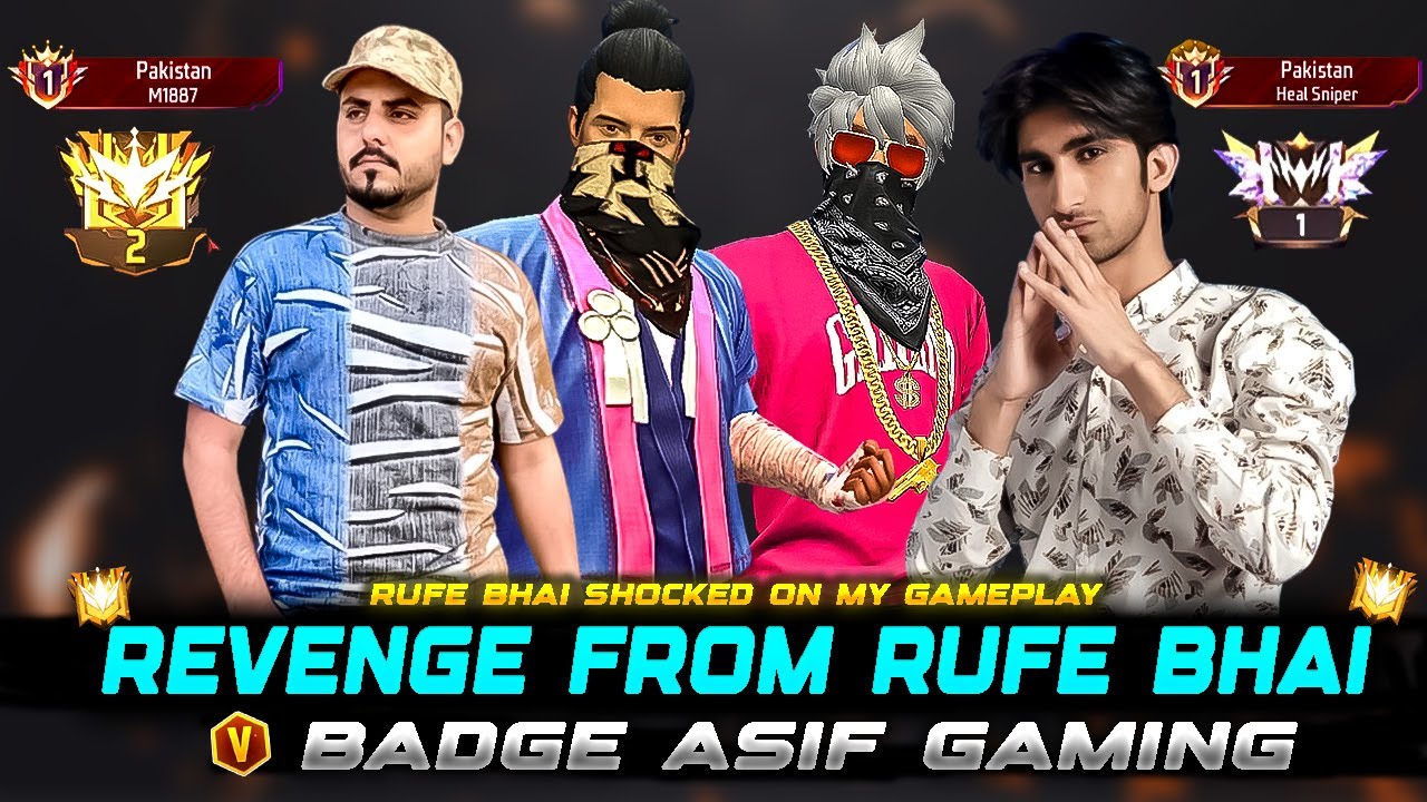  REVENGE FROM RUFE BHAI & V BADGE ASIF GAMING 😱REGION TOP LOBBY SHOCKED Illustration 