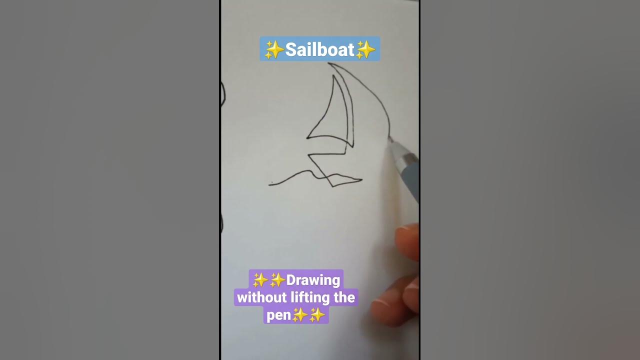 Drawing without lifting the pen Challenge linedrawing stepbystep