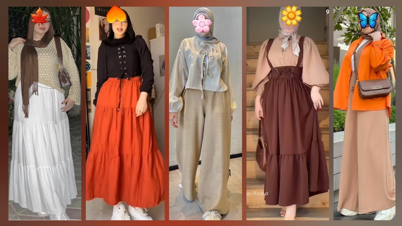 أجدد ملابس بنات محجبات للدخول المدرسى 2025||2024🧡🦋 ملابس بنات موضة خريف وصيف2025🧡🦋new fashion2025