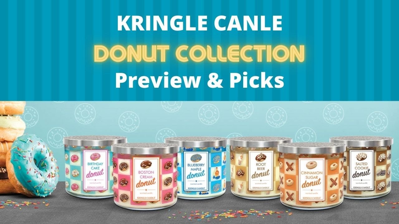 KRINGLE CANDLE NEW Donut Collection Preview & Picks YouTube