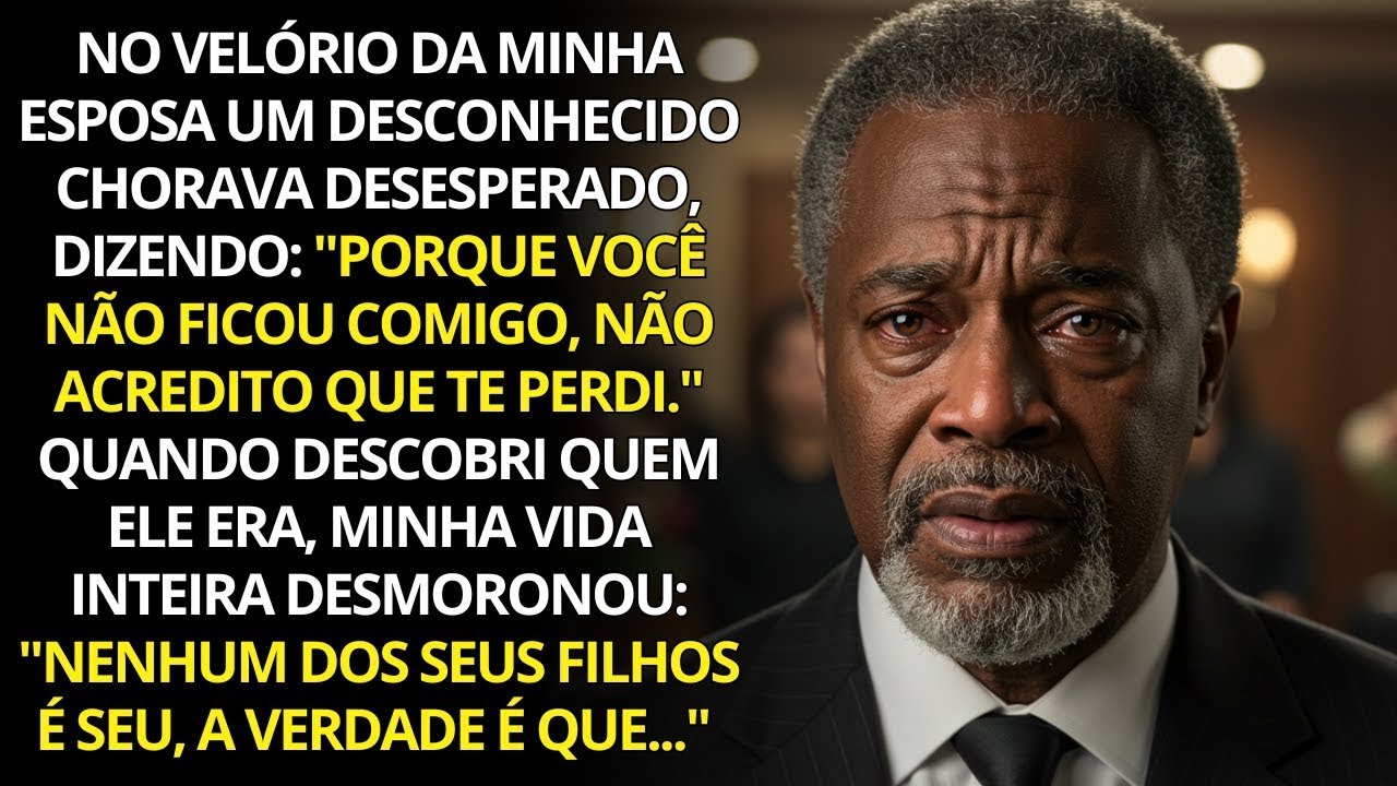 No velório da minha esposa, um homem chorava ao lado do caixão. Ninguém o conhecia, mas eu descobri…