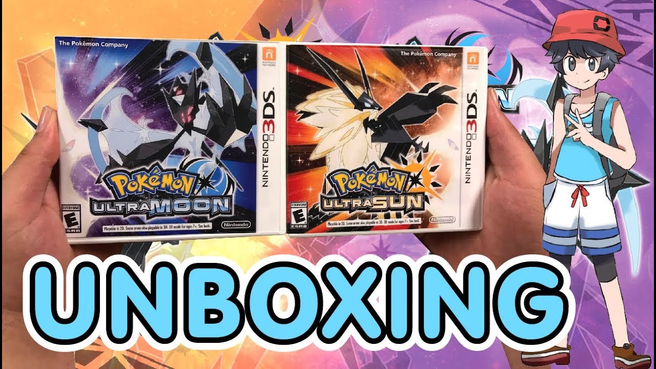 Pokemon Ultra Sun and Pokemon Ultra Moon (3DS) Unboxing !! - YouTube