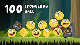 Red Ball 4 | 100 SpongeBob Ball In The Jungle Stage 2 screenshot 2