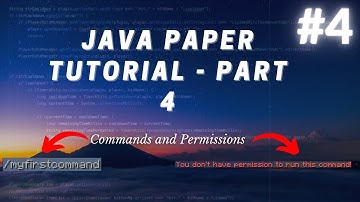 Minecraft Java Programming: Introduction to Commands and Permissions - Part 4