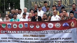 Fkub Jakpus Gelar Deklarasi Pemilu Damai 2019