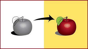 Adobe Illustrator Tutorial- How to Create Apple 3d Effect