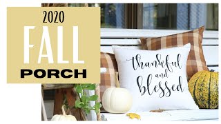 Fall Porch 2020 ~ Porch Decor Ideas ~ Farmhouse Porch ~ Fall Patio Ideas ~ Simple Fall Porch Decor