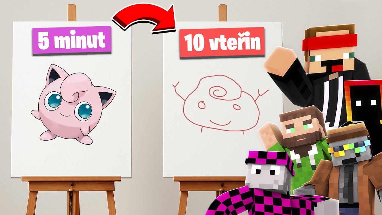 rychlokresba 🎨🖌️ 5 minut VS 10 vteřin
