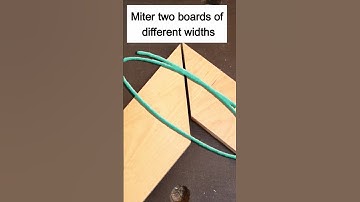Miter two different width boards-Using Two Methods | Wood Joints #shorts
