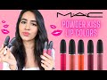 *NEW MAC Powder Kiss Lip Colours | Swatches + 6 HR Wear Test