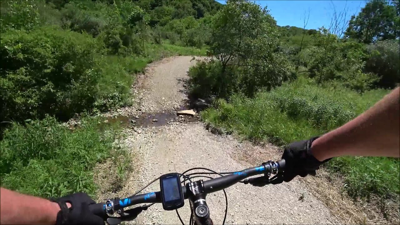 Bailey's Mountain Bike Trails from Miller's Bike Camp Chauncey, Ohio