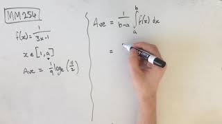 MM254 Maths Methods Fortify Study Guide - "Finding an unknown in the average value formula"
