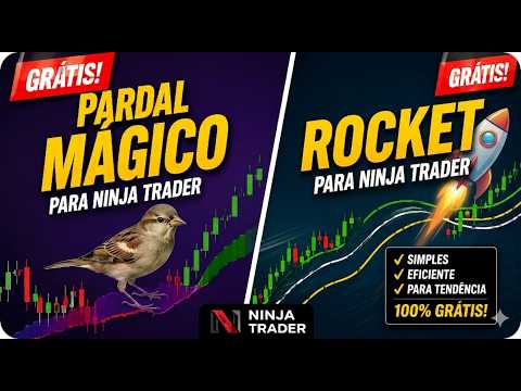 MAGIC BIRD (Pardal Magico) e ROCKET PCT - TESTANDO OS ROBÔS PARA NINJA TRADER (Tenha o seu GRÀTIS)