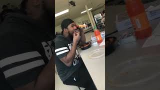 BLACK MAN EATS CHICKEN AND ICECREAM #abstractent #chicken  #icecream