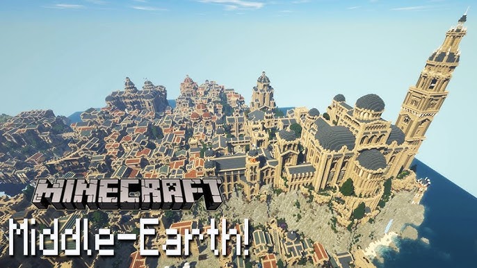 Minas Tirith overhead  Minecraft Middle Earth