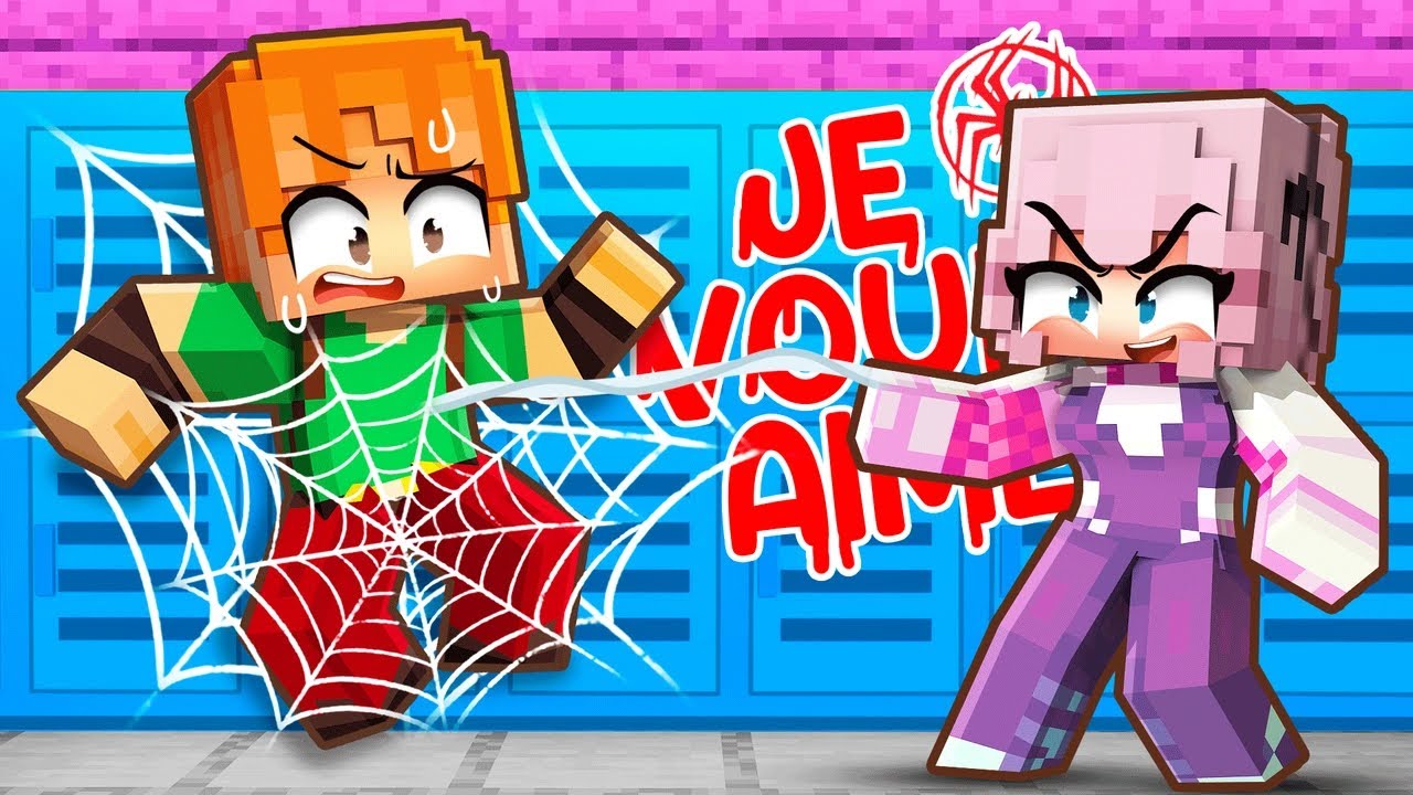 Une Fille SUPER HÉRO CRUSH sur SOUKA sur Minecraft !