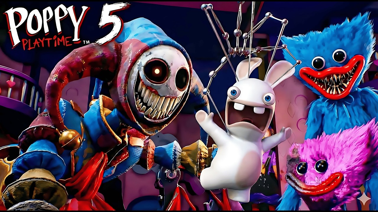 Crazy Rabbid Plays Poppy Playtime: Chapter 5!! Part #2