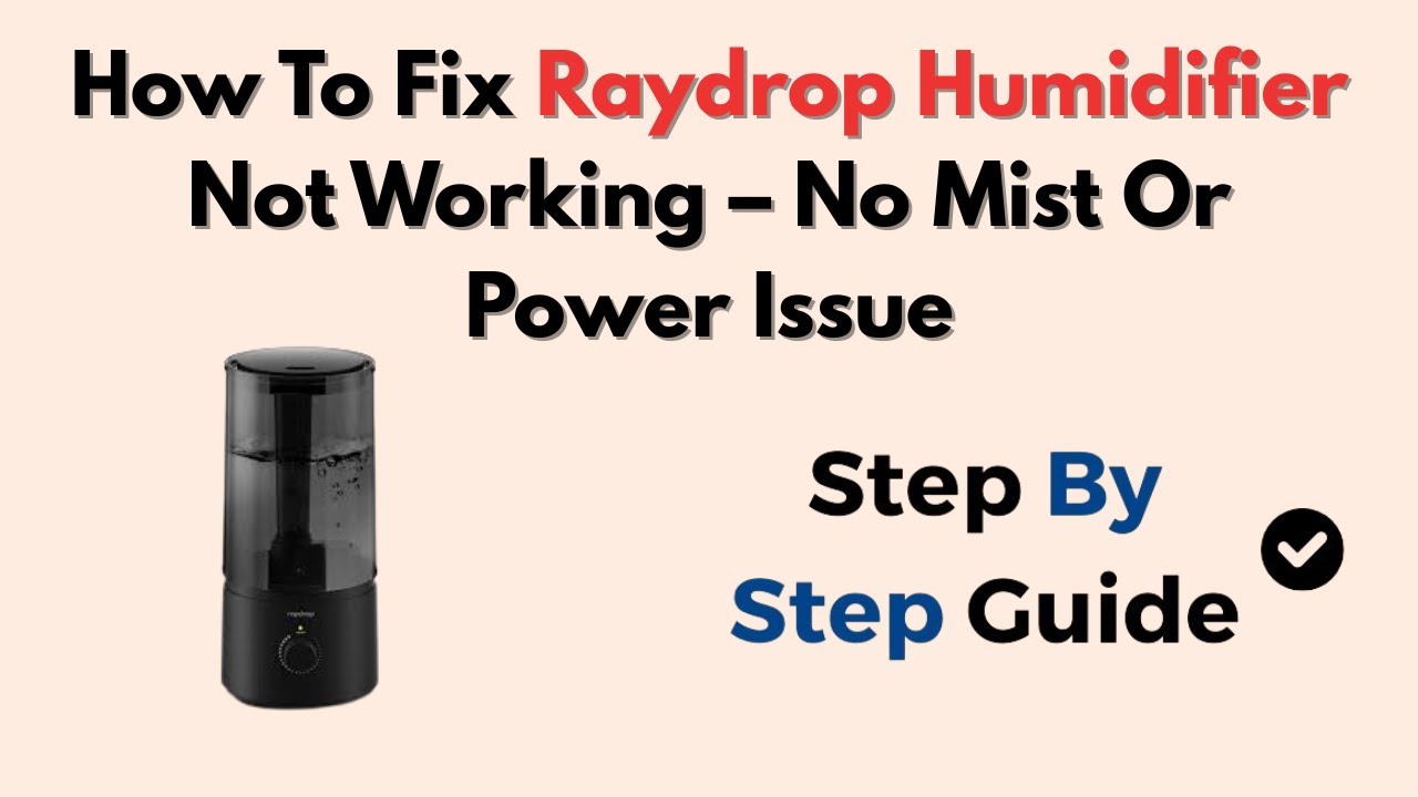 Raydrop KC-RD05 humidifier no mist output troubleshooting