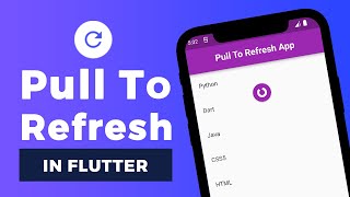 Pull To Refresh in Flutter  #khoobcoding