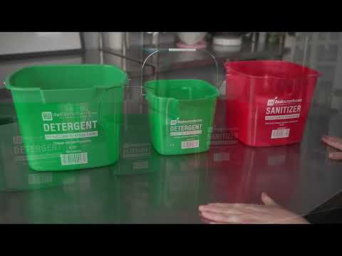 RW Clean Sanitizing and Cleaning Buckets Restaurantware