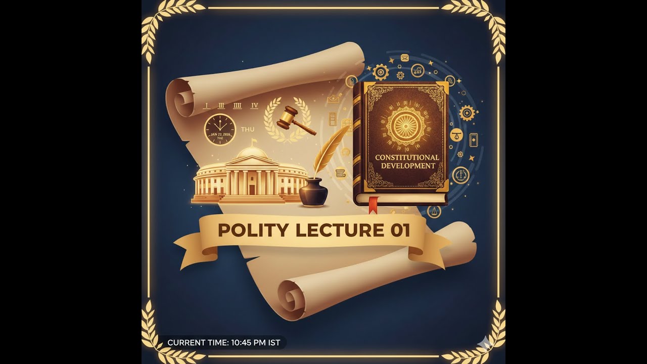 Polity Lec 01: Constitutional Development For SSC, Railway, BPSC, UPSC and PCS Exam  