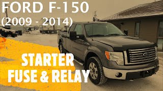 Ford F-150 - STARTER FUSE & RELAY LOCATION (2009 - 2014)