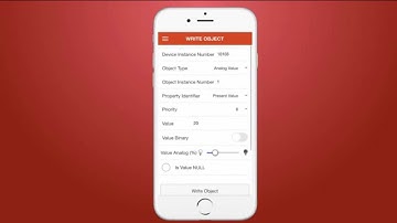 HMI5 App on iPhone | Demonstration Pages | BACnet HMI