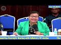 Senate JGA CMTE oversight hearing with Ministry Of Justice