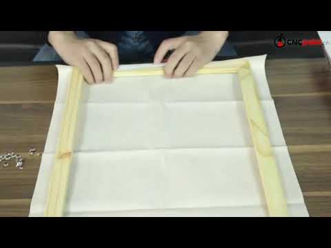 Como montar CNC Frame de madeira para Paint by Numbers Canvas