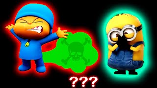 Pocoyo and Minions fart Sound Variations in 52 Seconds