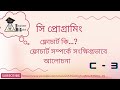 সি প্রোগ্রামিং এর মধ্যে ফ্লোচার্ট | flowchart in the C programming language bangla