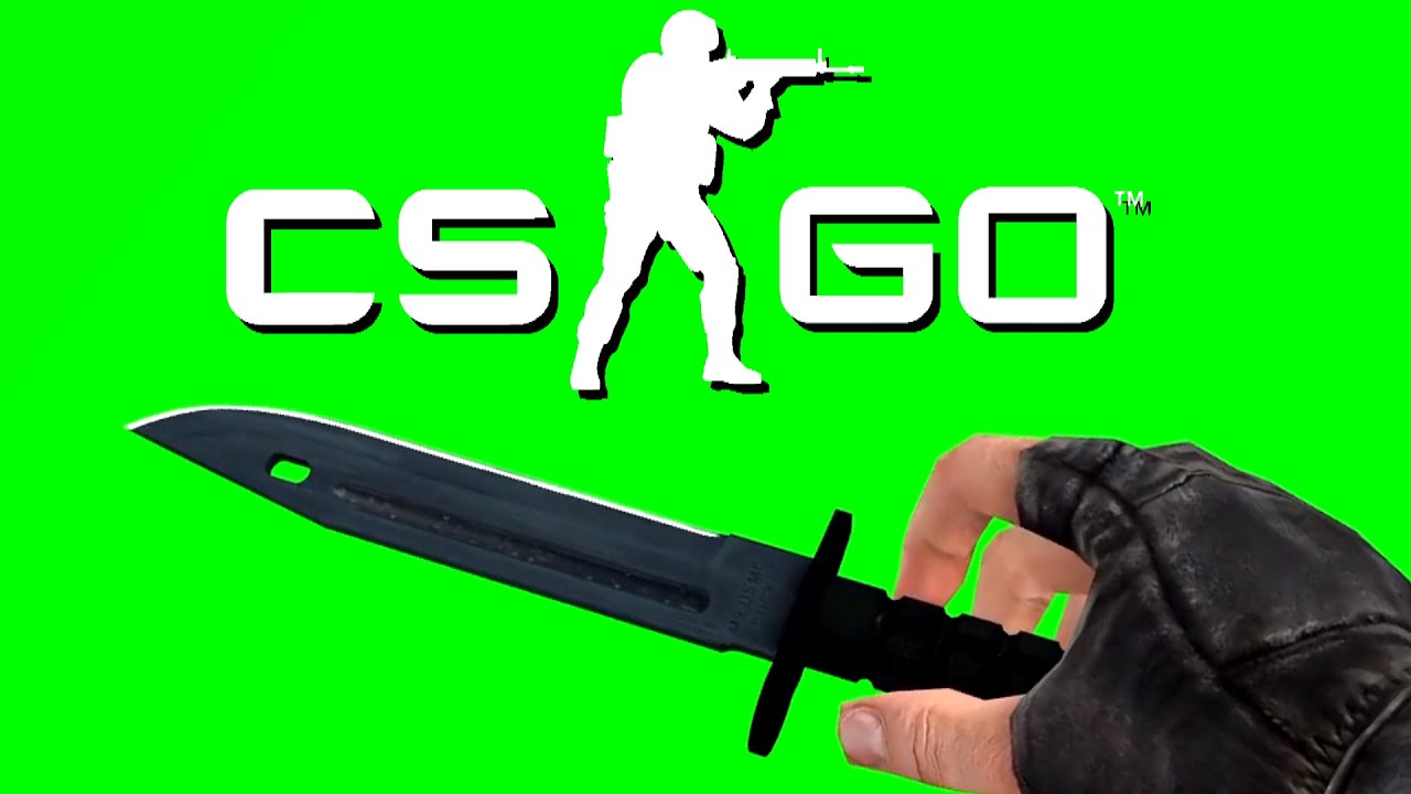 CS:GO - Night Bayonet Knife in First Person [GREEN SCREEN] - YouTube