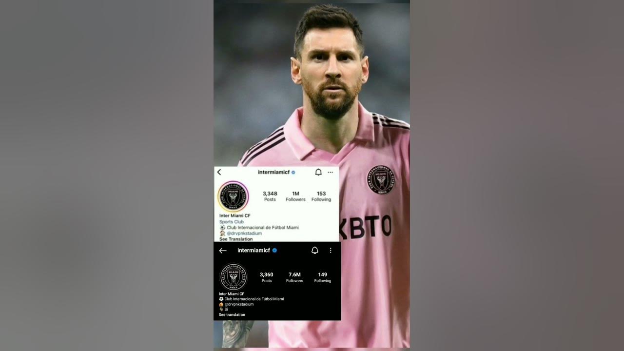 🔥🤯How many followers did Inter Miami have before Messi?#messi#shorts# ...