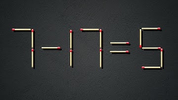 Move only 1 stick to make equation correct | Matchstick puzzle with answer