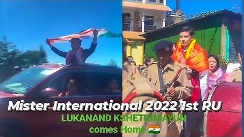 India 🇮🇳 Comes Home With Mister International 2022 1ST RU Title. LUKANAND KSHETRIMAYUN From MANIPUR