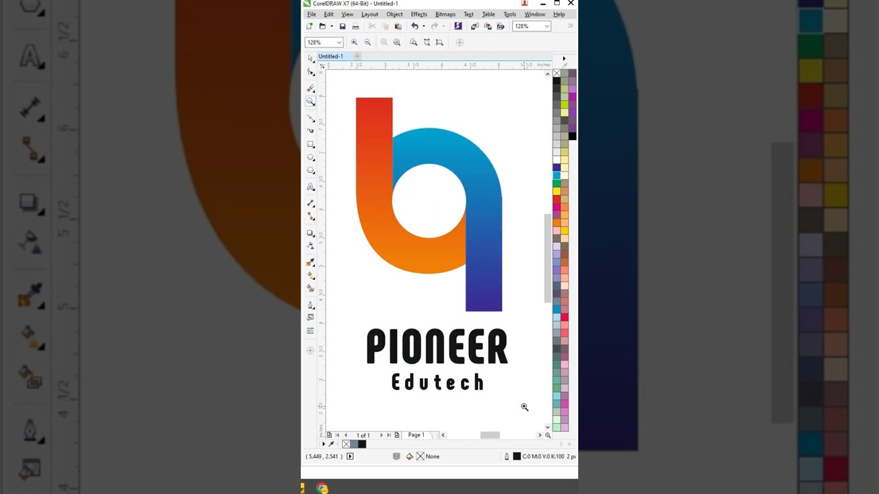 How to create Pioneer Edutech Logo 