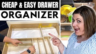 How To Build Simple and Cheap DIY Drawer Organizer (less than $25!)