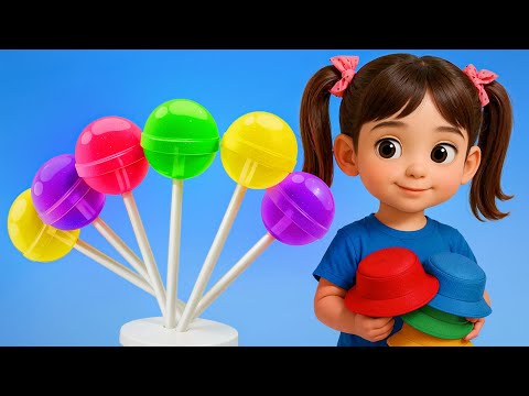 Colors Song | Lollipop Song | Hey Dana Kids Songs