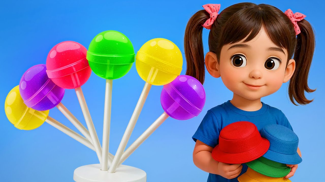 Colors Song | Lollipop Song | Hey Dana Kids Songs