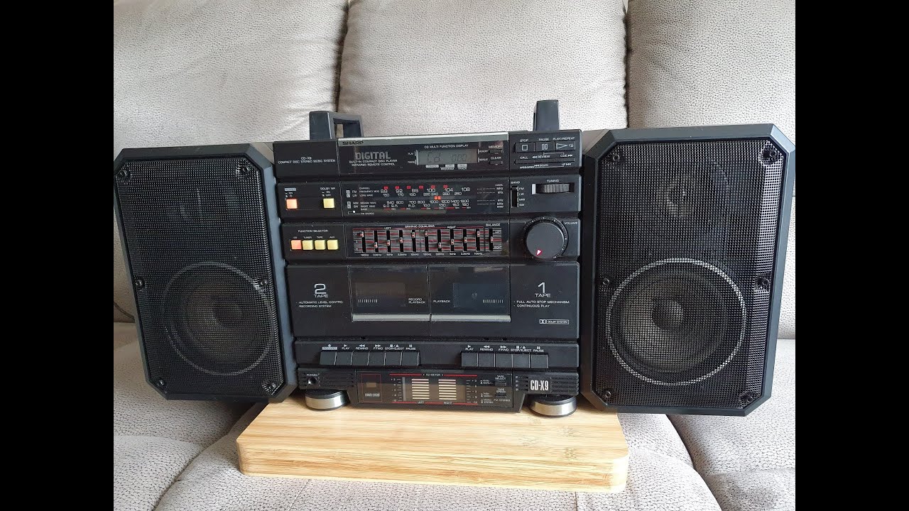 Radio CD Double cassette Sharp CDX9 YouTube