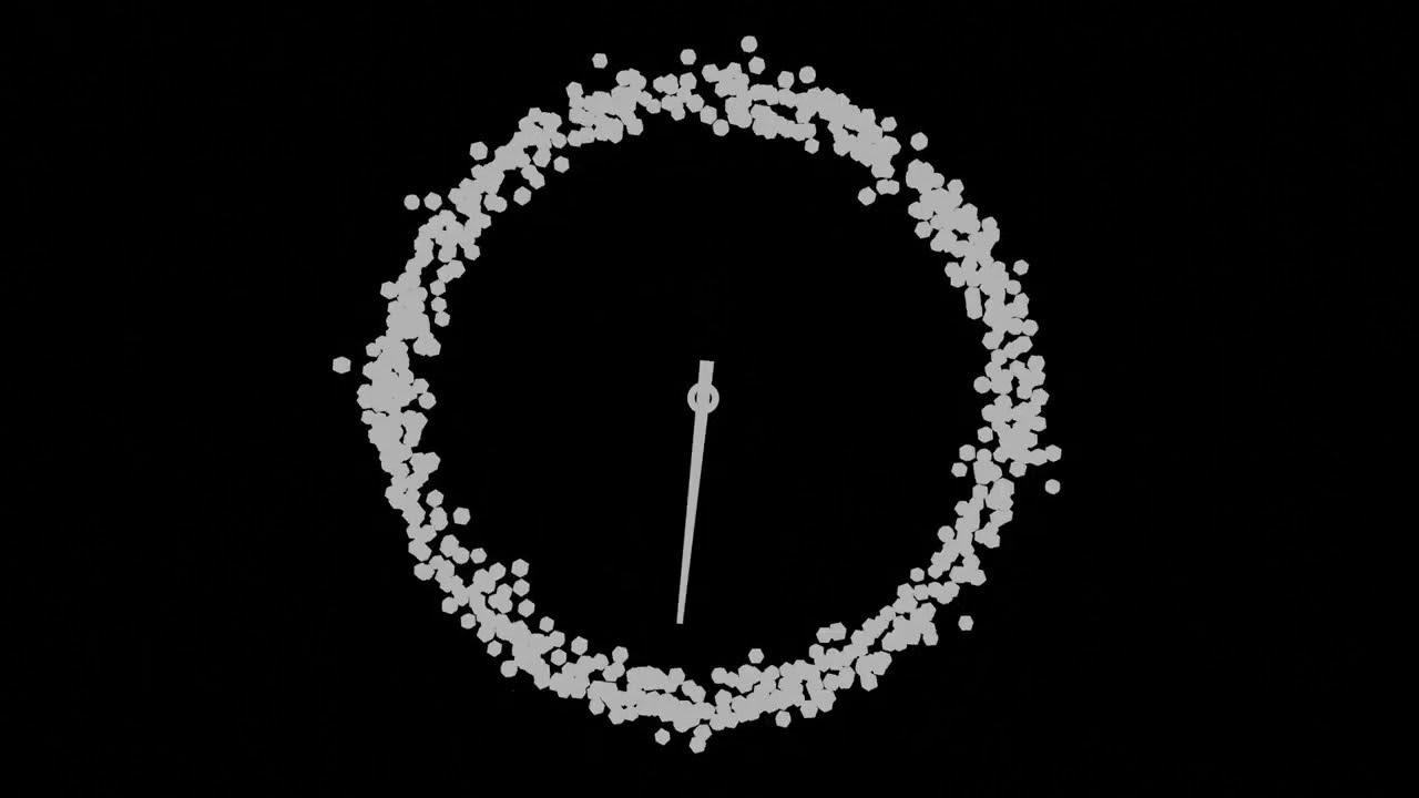1 minute analog clock animation YouTube