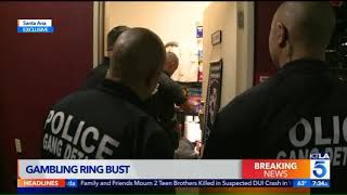 Alleged Illegal Gambling Ring Busted in Santa Ana