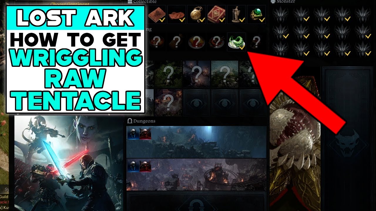 LOST ARK How To Get WRIGGLING RAW TENTACLE - YouTube