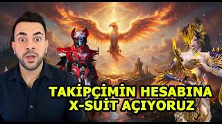 TAKİPÇİMİN HESABINA  YENİ X-SUİT VE  8 SEVİYE SCARL ÇIKARDIM ! TEK ATMA TAKTİĞİ ! PUBG Mobile