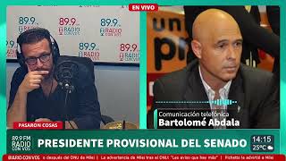 "El DNU no debería ser desafiado en el Congreso", Bartolomé Abdala