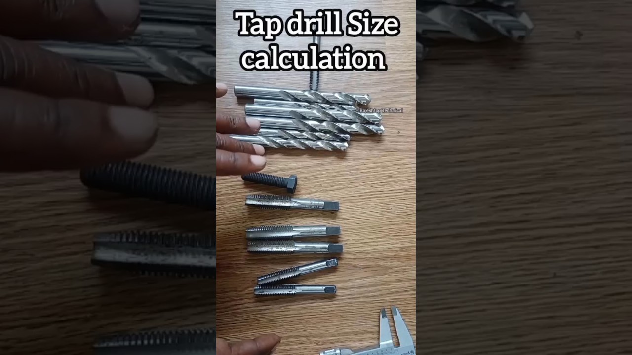 Tap drill Size formula | Tap drill Size calculation #tapping #tapdrillsize #shorts #shortvideo