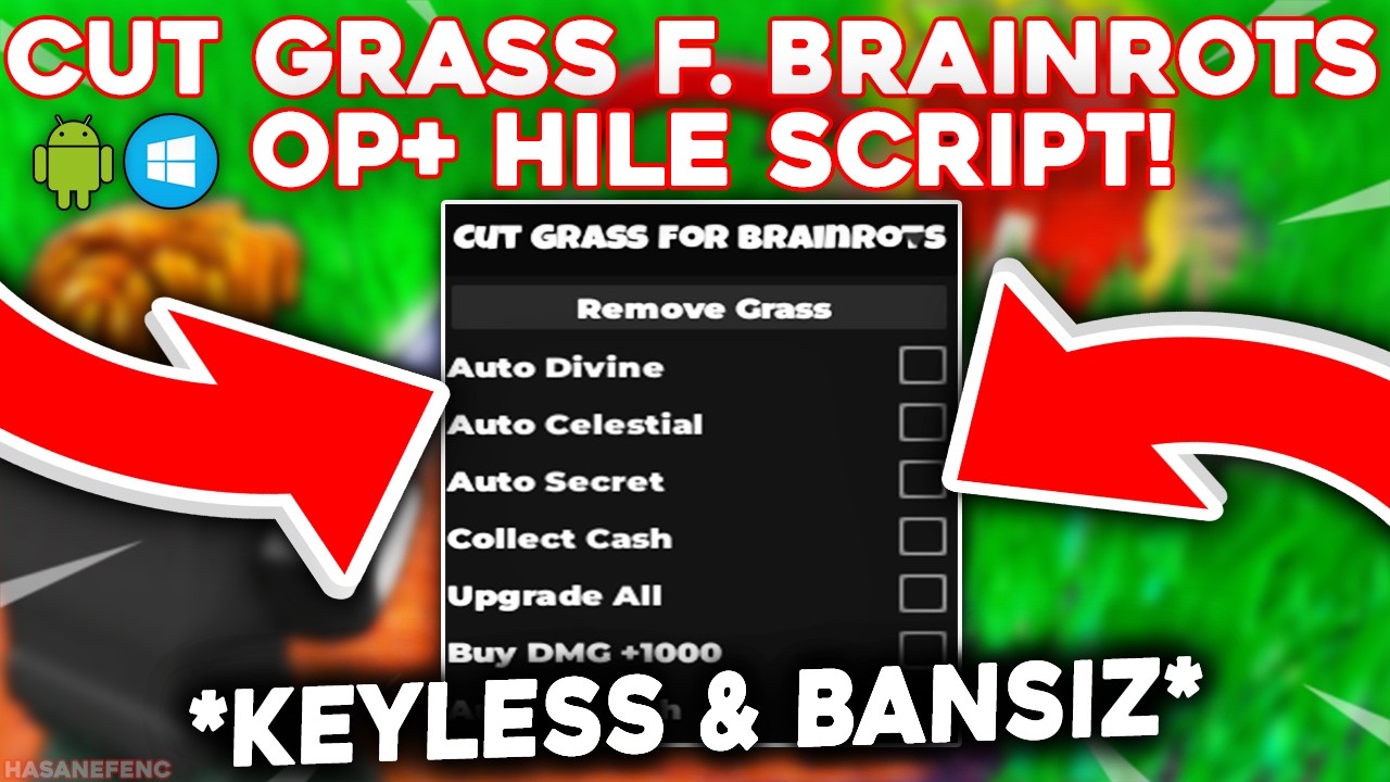 BEST! Cut Grass For Brainrots Script | Remove Grass, Auto Celestial ...